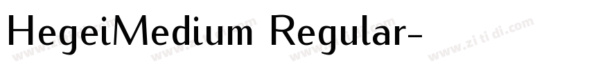 HegeiMedium Regular字体转换
